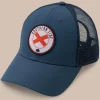 Southern Tide Alabama Patch Performance Trucker Hat Seven Seas Blue Hot