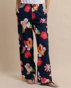 Southern Tide Alain Garden Splendor Pant Dress Blue Hot