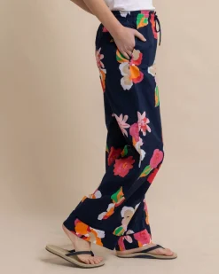 Southern Tide Alain Garden Splendor Pant Dress Blue Hot