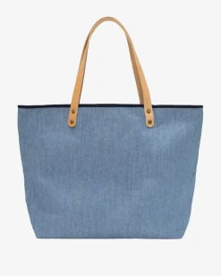 Southern Tide All Day Denim Tote Navy Sale
