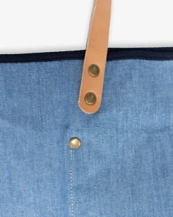 Southern Tide All Day Denim Tote Navy Outlet