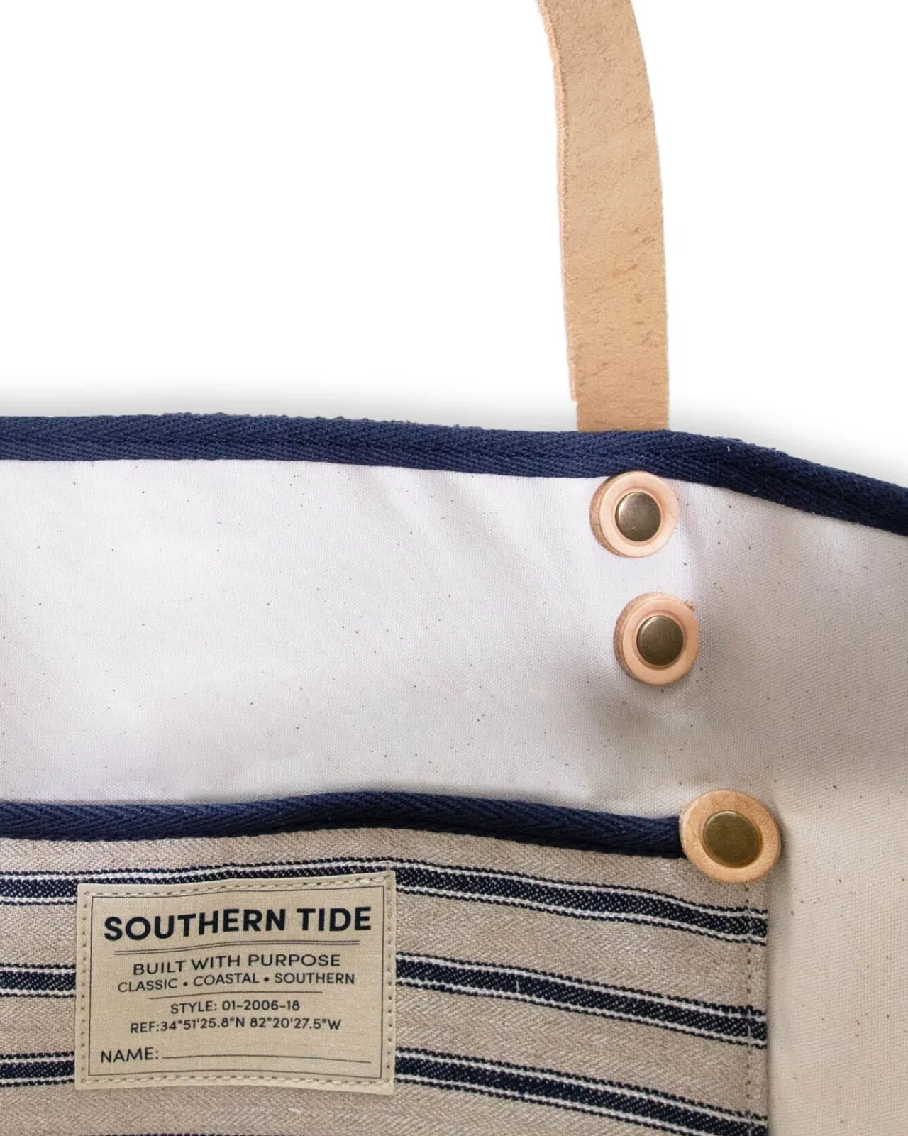 Southern Tide All Day Denim Tote Navy Outlet
