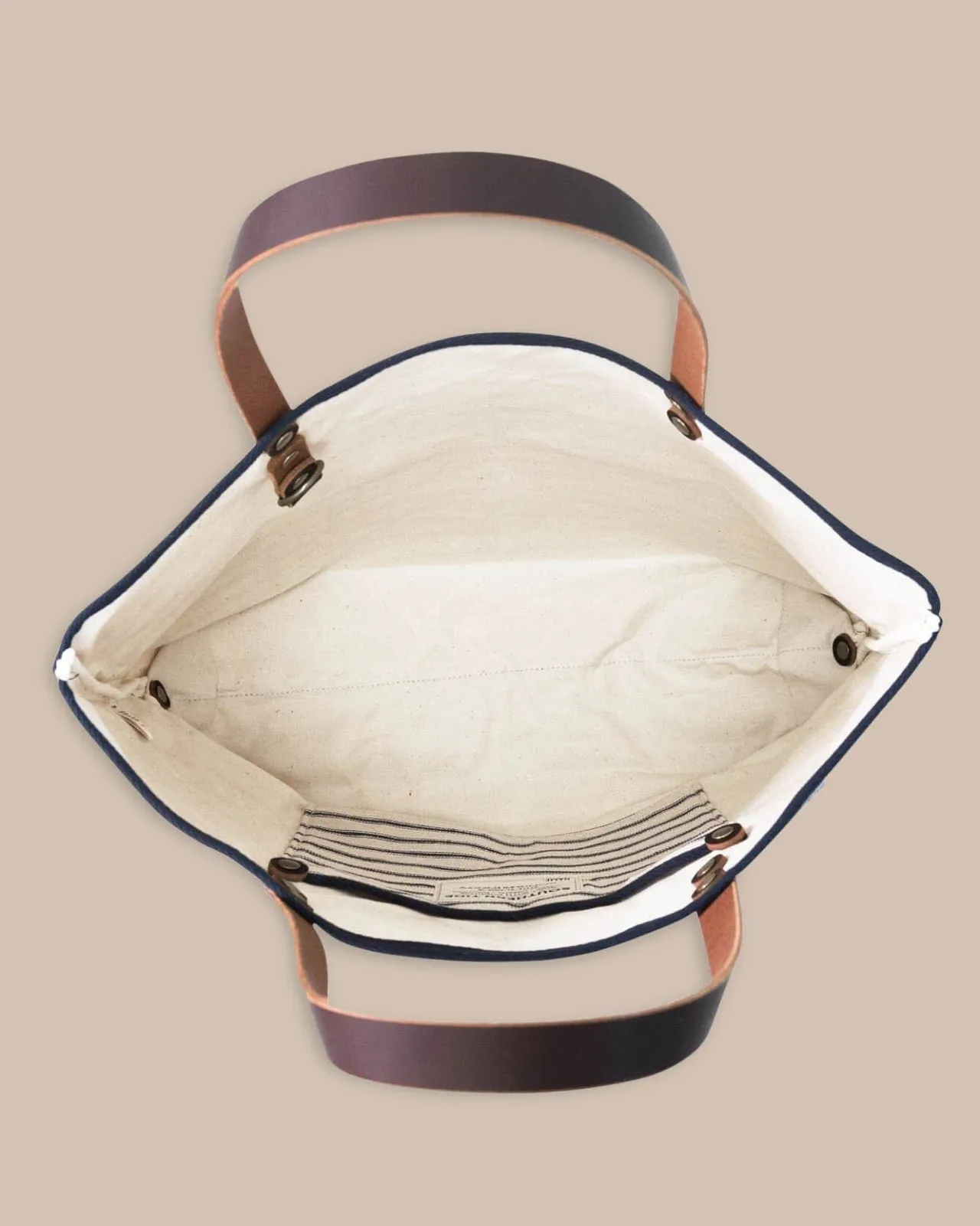 Southern Tide All Day Stripe Tote Navy Store