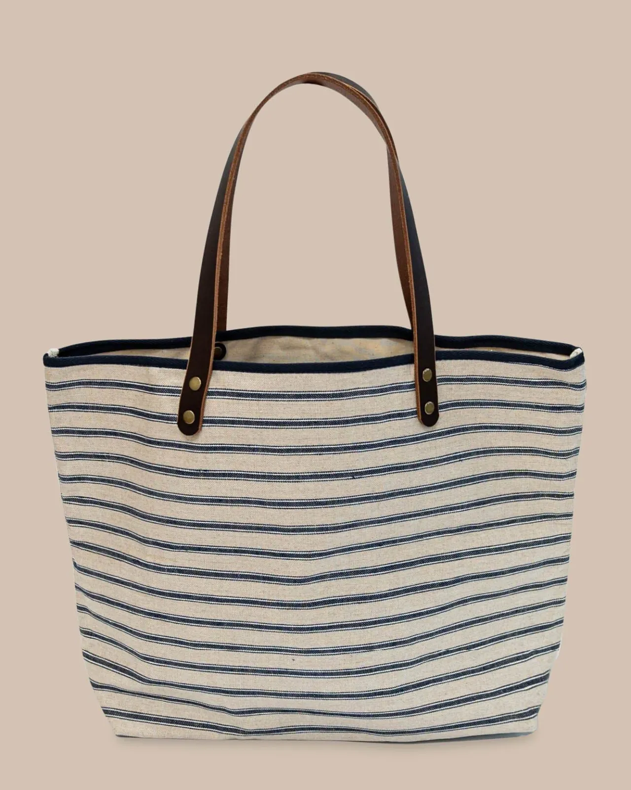 Southern Tide All Day Stripe Tote Navy Online