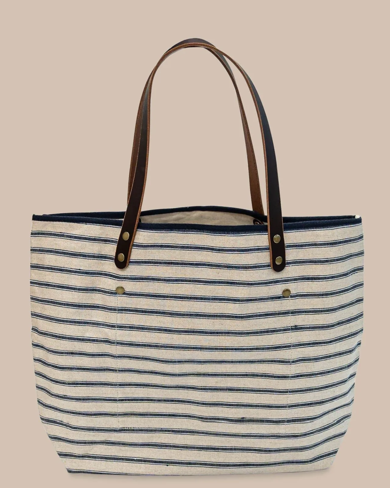 Southern Tide All Day Stripe Tote Navy Online