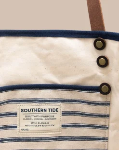 Southern Tide All Day Stripe Tote Navy Online