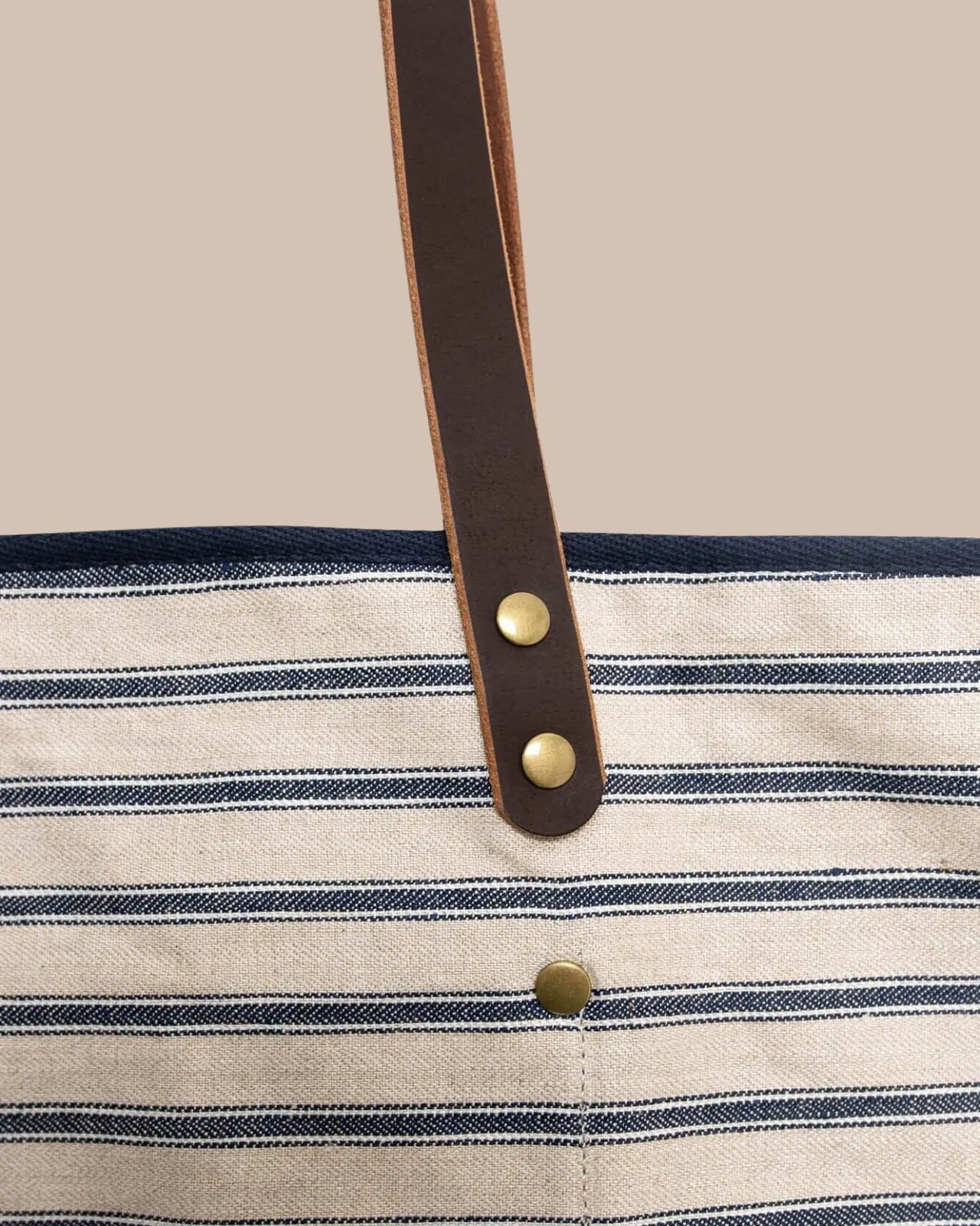 Southern Tide All Day Stripe Tote Navy Online