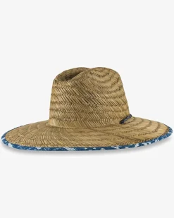 Southern Tide All Inclusive Straw Hat Aged Denim Clearance