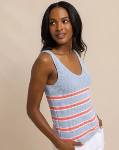 Southern Tide Alli Striped Sweater Tank Cheap