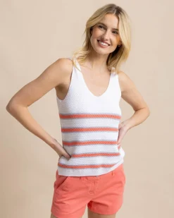 Southern Tide Alli Striped Sweater Tank Best Sale
