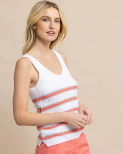 Southern Tide Alli Striped Sweater Tank Best Sale