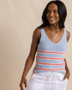 Southern Tide Alli Striped Sweater Tank Best Sale