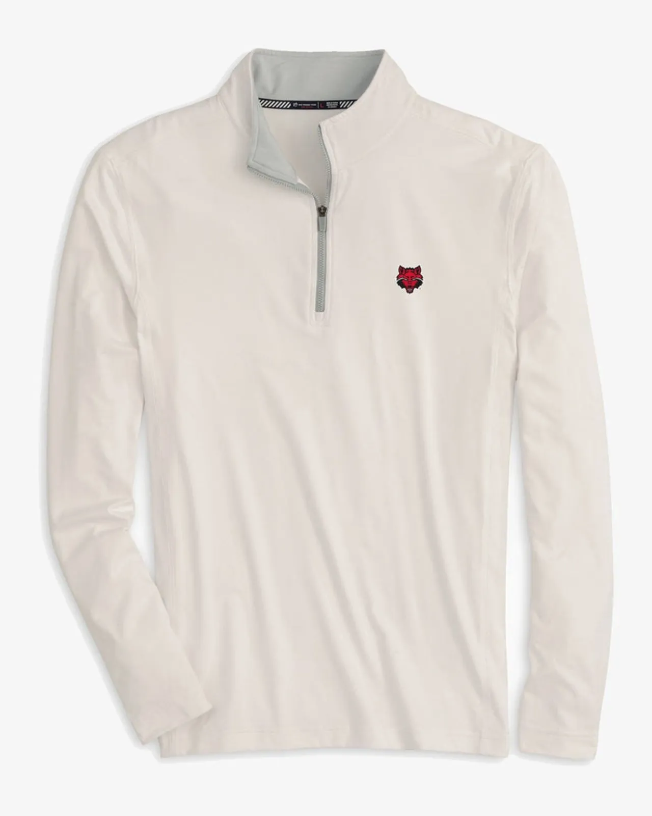 Southern Tide Arkansas State Red Wolves Quarter Zip Pullover Classic White New