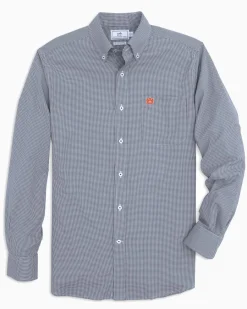 Southern Tide Auburn Tigers Gingham Button Down Shirt Clearance