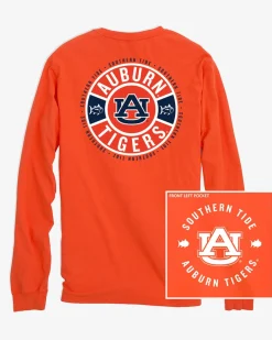 Southern Tide Auburn Tigers Ring Badge T-Shirt Endzone Orange Shop