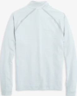 Southern Tide Baylor Bears Scuttle Heather Quarter Zip Heather Slate Grey Fashion