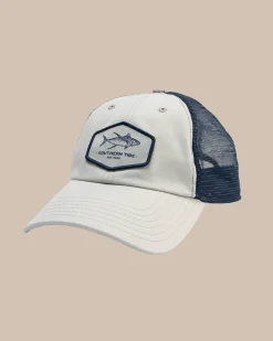 Southern Tide Big Tuna Trucker Hat Light Grey Cheap