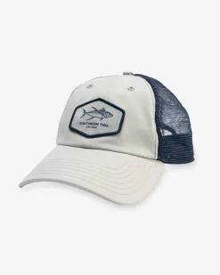 Southern Tide Big Tuna Trucker Hat Light Grey Cheap