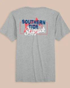 Southern Tide Boxy Skipjack Heather Short Sleeve T-Shirt Heather Grey Discount