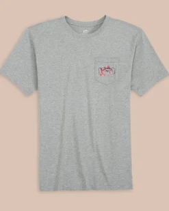 Southern Tide Boxy Skipjack Heather Short Sleeve T-Shirt Heather Grey Discount