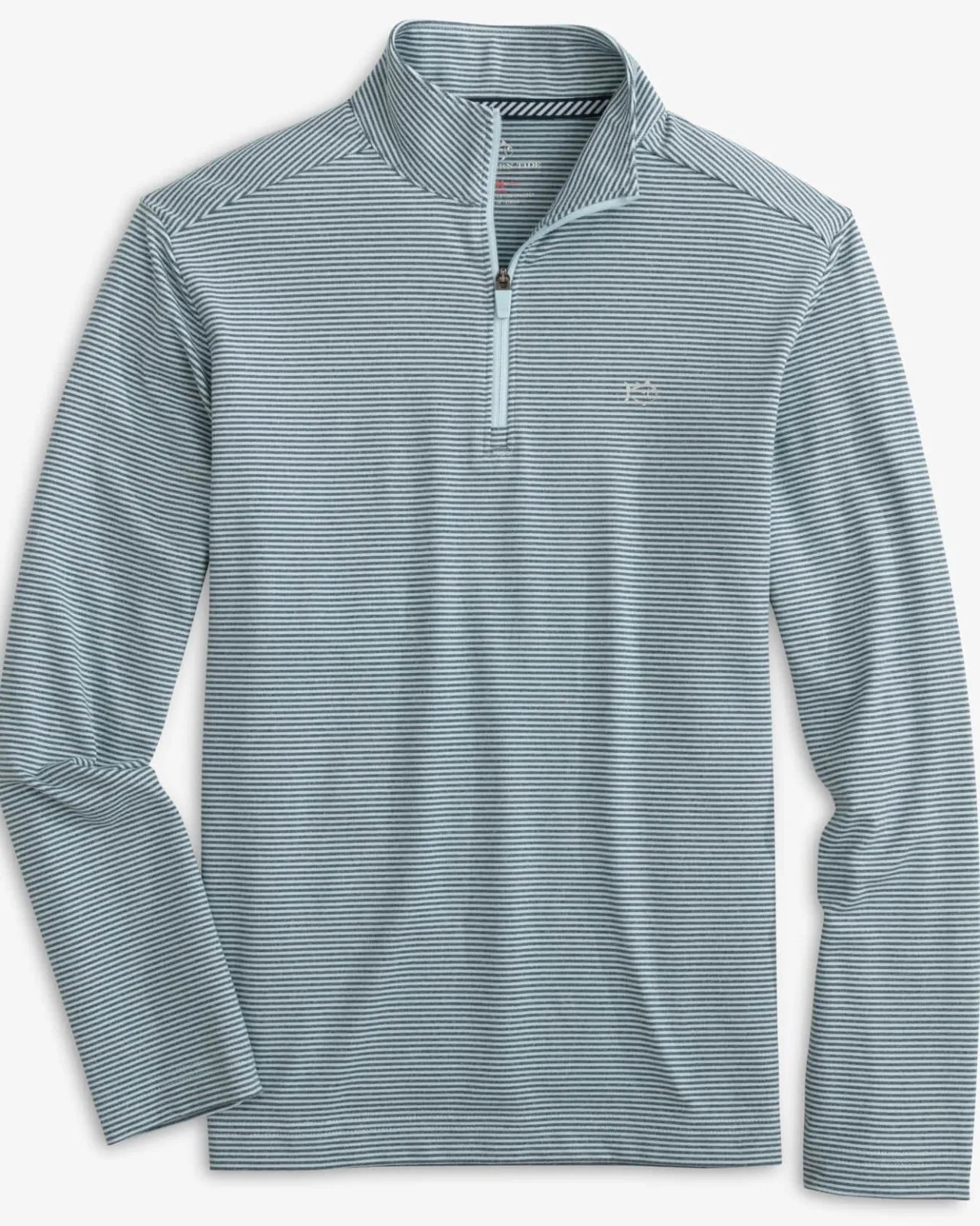 Southern Tide Boys Cruiser Heather Micro-Stripe Quarter Zip Pullover Fashion
