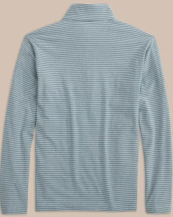 Southern Tide Boys Cruiser Heather Micro-Stripe Quarter Zip Pullover Fashion