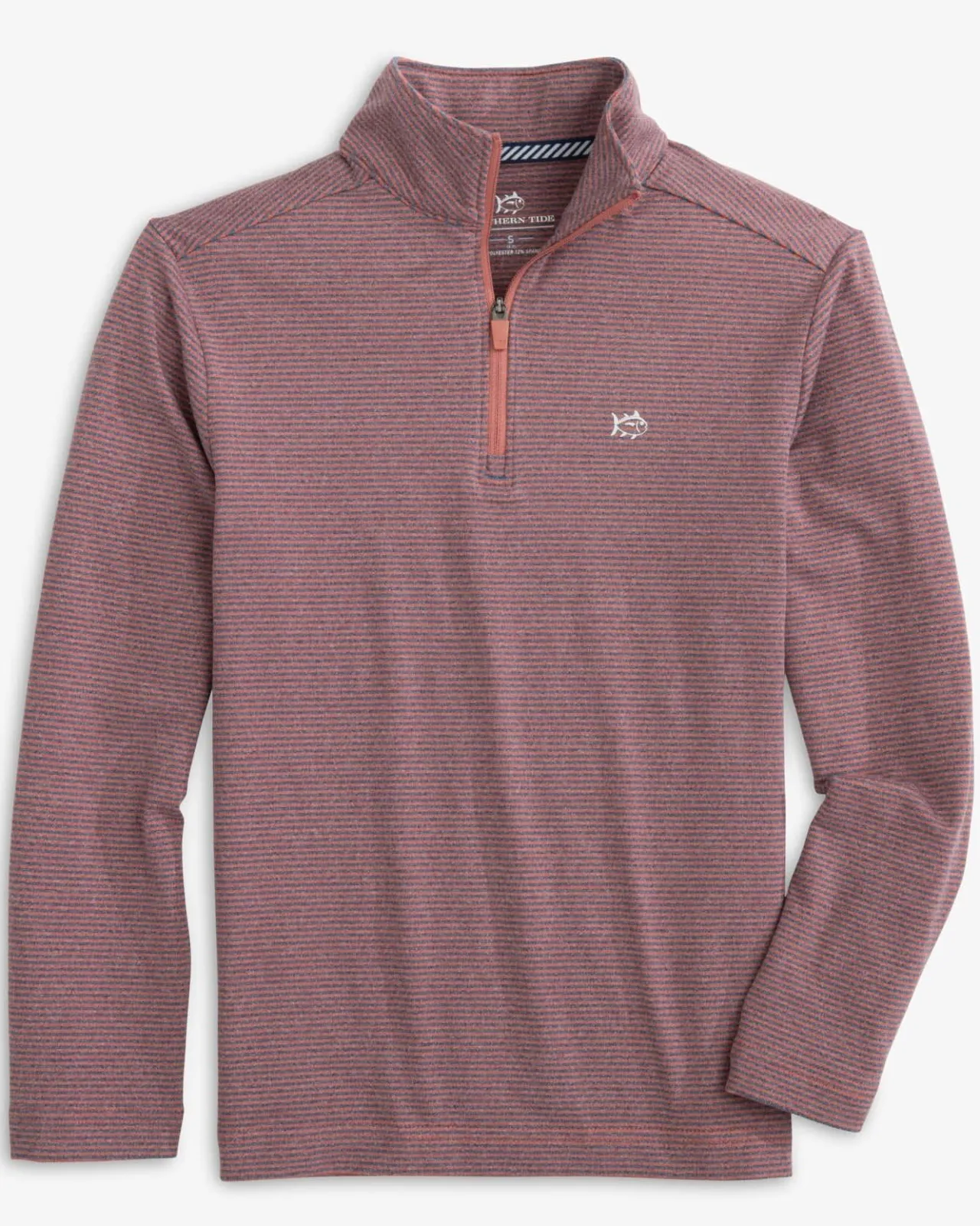 Southern Tide Boys Cruiser Heather Micro-Stripe Quarter Zip Pullover Fashion