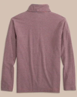Southern Tide Boys Cruiser Heather Micro-Stripe Quarter Zip Pullover Fashion
