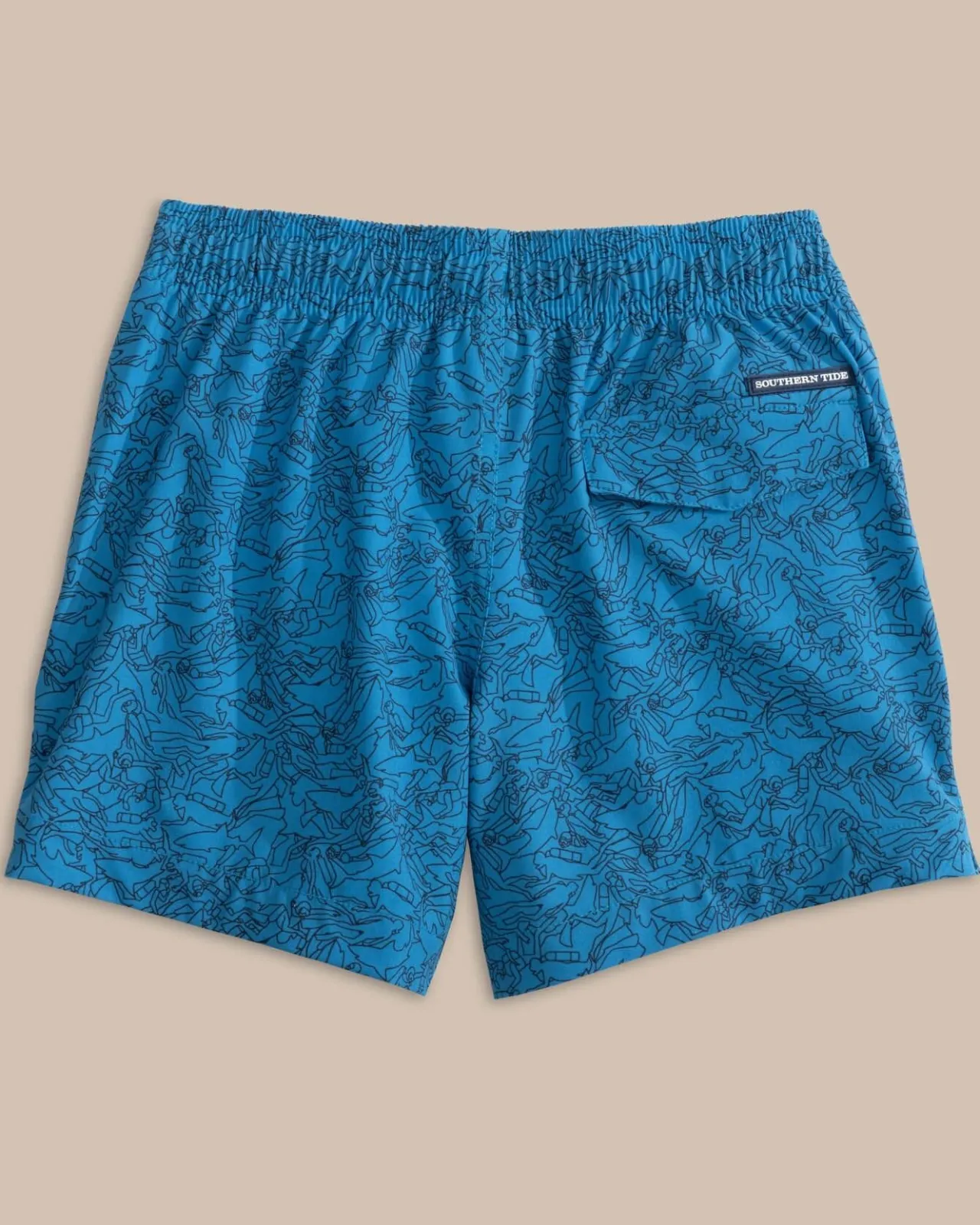 Southern Tide Boys Dive In Swim Trunk Mediterranean Blue Best Sale