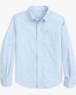 Southern Tide Boys Mini Gingham Intercoastal Button Down Shirt Sale