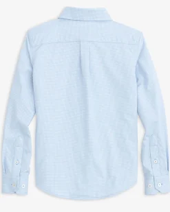 Southern Tide Boys Mini Gingham Intercoastal Button Down Shirt Sale