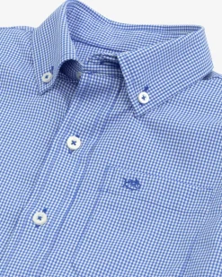 Southern Tide Boys Mini Gingham Intercoastal Button Down Shirt Sale