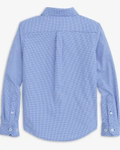 Southern Tide Boys Mini Gingham Intercoastal Button Down Shirt Sale