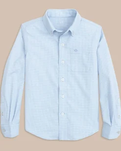 Southern Tide Boys Mini Gingham Intercoastal Button Down Shirt Sale