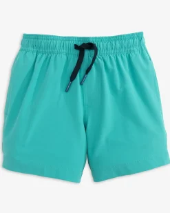 Southern Tide Boys Solid Swim Trunk 2.0 Hot