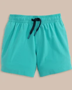 Southern Tide Boys Solid Swim Trunk 2.0 Hot