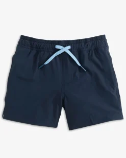 Southern Tide Boys Solid Swim Trunk 2.0 Hot