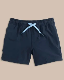 Southern Tide Boys Solid Swim Trunk 2.0 Hot