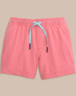 Southern Tide Boys Solid Swim Trunk 2.0 Hot