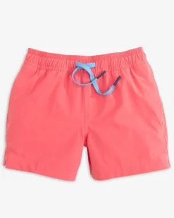 Southern Tide Boys Solid Swim Trunk 2.0 Hot