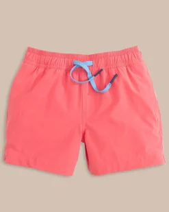 Southern Tide Boys Solid Swim Trunk 2.0 Hot