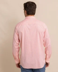 Southern Tide Brrr° Intercoastal Poinsett Plaid Long Sleeve Sport Shirt Discount