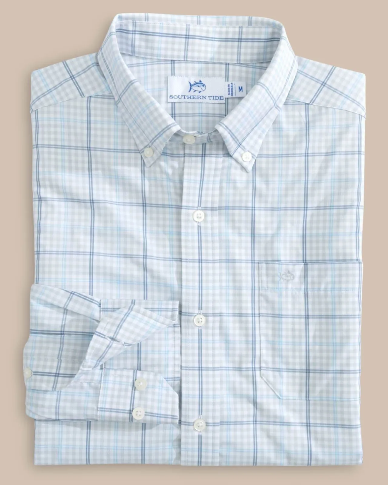 Southern Tide Brrr° Intercoastal Rainer Check Long Sleeve Sport Shirt Hot