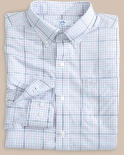 Southern Tide Brrr° Intercoastal Rainer Check Long Sleeve Sport Shirt Hot