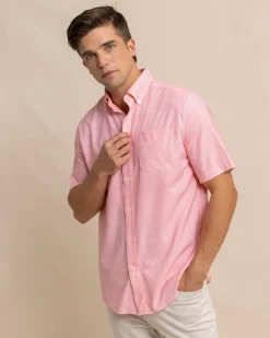 Southern Tide Brrr° Intercoastal What The Shell Short Sleeve Sport Shirt Conch Shell Online