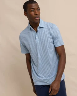 Southern Tide Brrr°-Eeze Baytop Stripe Performance Polo Discount