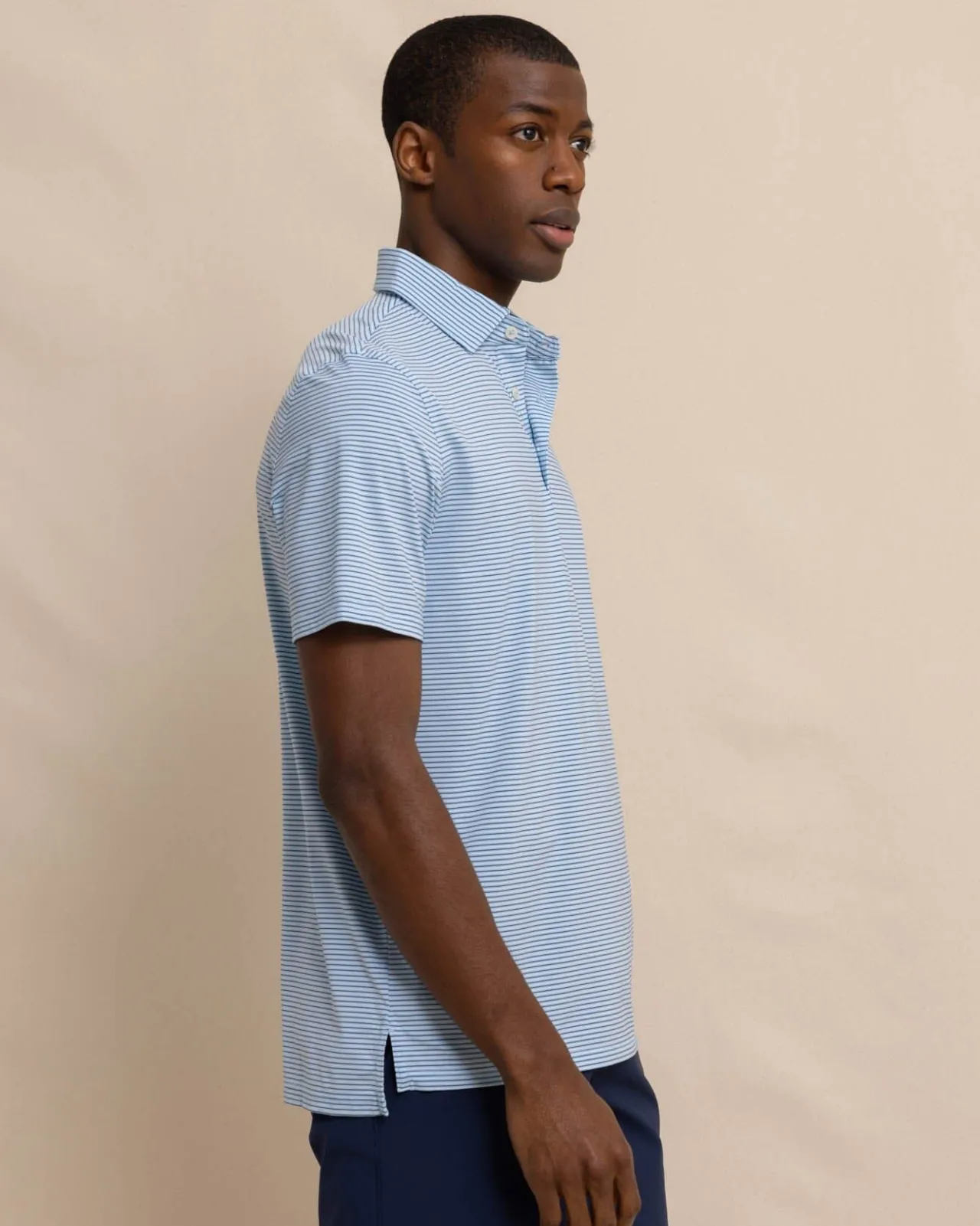 Southern Tide Brrr°-Eeze Baytop Stripe Performance Polo Discount