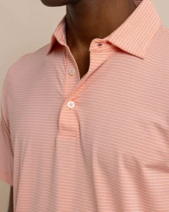Southern Tide Brrr°-Eeze Baytop Stripe Performance Polo Discount