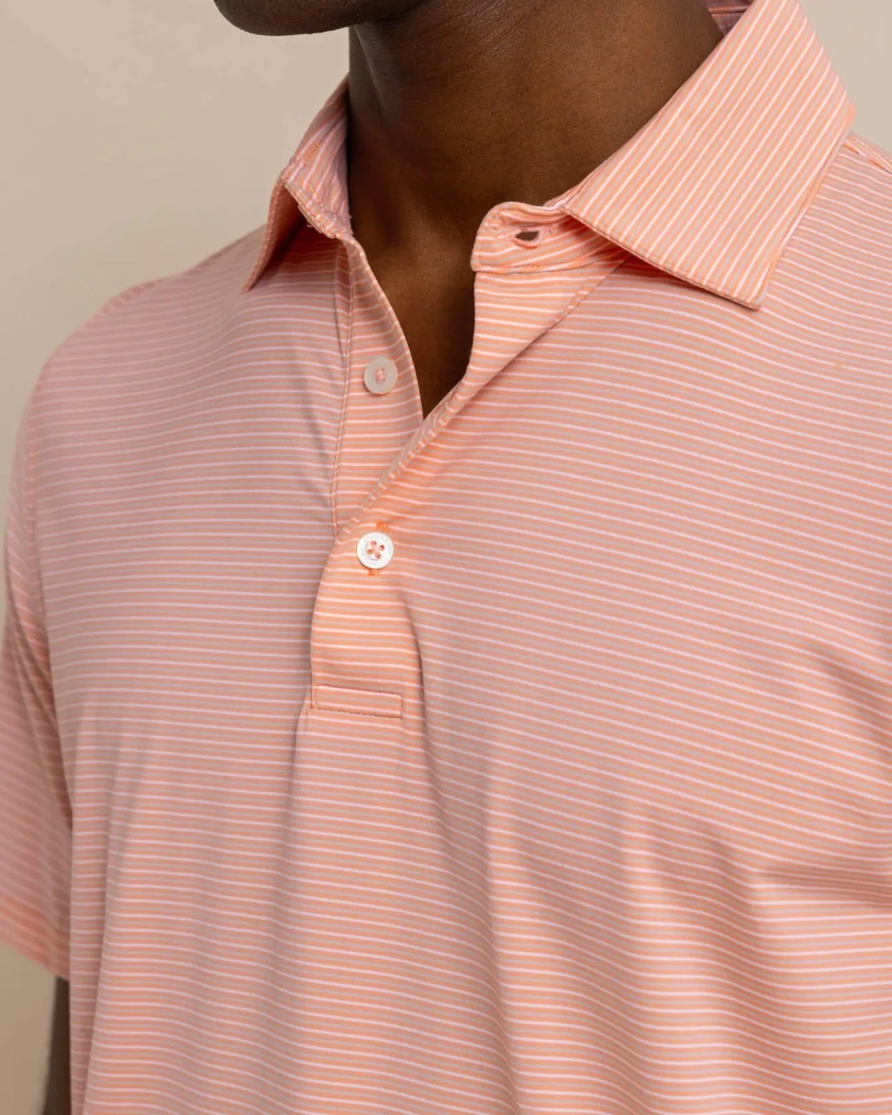 Southern Tide Brrr°-Eeze Baytop Stripe Performance Polo Discount