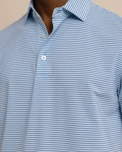 Southern Tide Brrr°-Eeze Baytop Stripe Performance Polo Discount